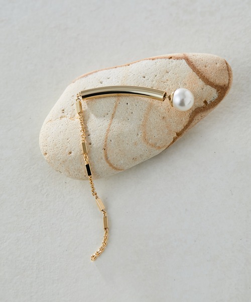 ear PAPILLONNER（イアパピヨネ）の「バックチェーンピアス（ピアス（片耳用）・レディース・ゴールド/シルバー・FREE）」の9枚目の写真