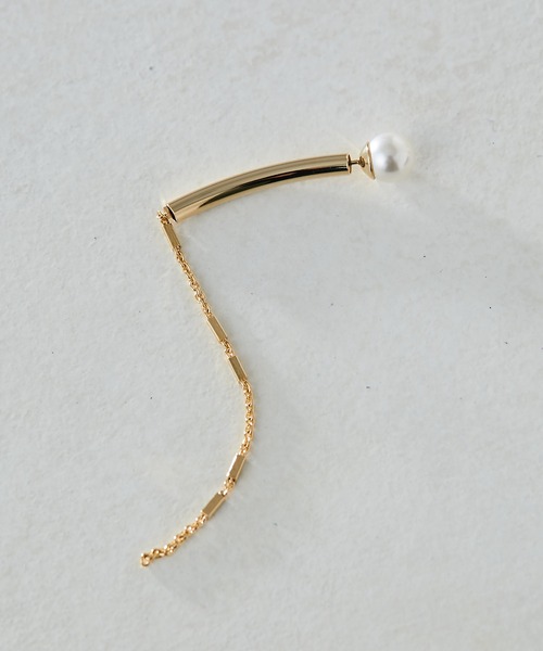 ear PAPILLONNER（イアパピヨネ）の「バックチェーンピアス（ピアス（片耳用）・レディース・ゴールド/シルバー・FREE）」の7枚目の写真