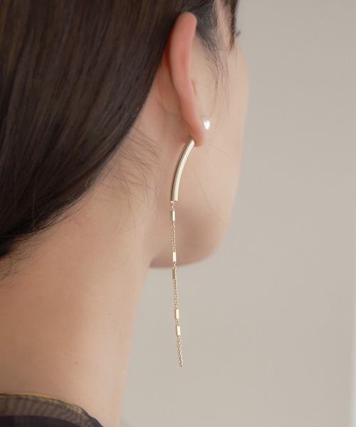 ear PAPILLONNER（イアパピヨネ）の「バックチェーンピアス（ピアス（片耳用）・レディース・ゴールド/シルバー・FREE）」の14枚目の写真