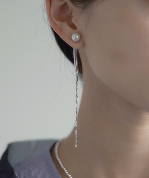 ear PAPILLONNER（イアパピヨネ）の「バックチェーンピアス（ピアス（片耳用）・レディース・ゴールド/シルバー・FREE）」の13枚目の写真
