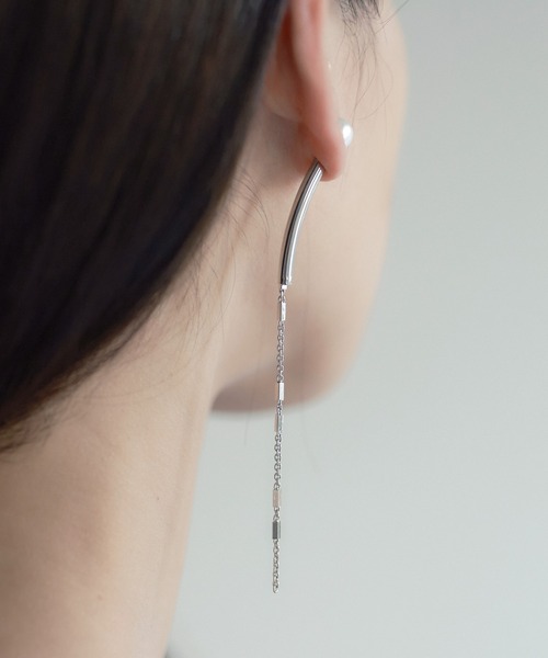 ear PAPILLONNER（イアパピヨネ）の「バックチェーンピアス（ピアス（片耳用）・レディース・ゴールド/シルバー・FREE）」の15枚目の写真