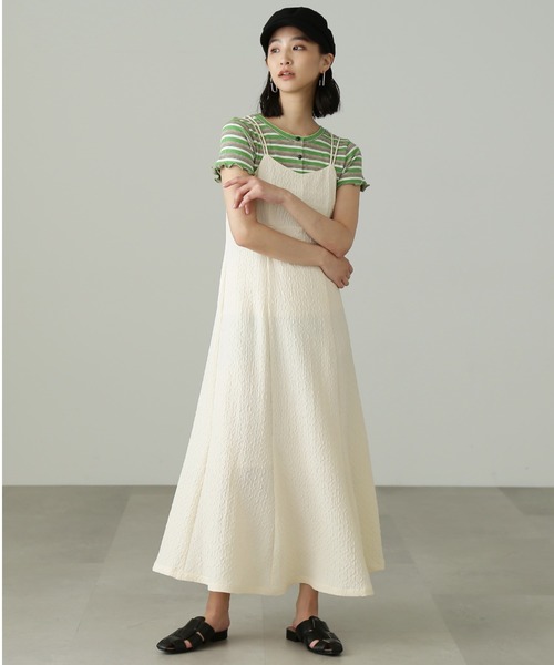 FREE'S MART（フリーズマート）の「◇[Sシリーズ対応]ワッシャーマーメイドキャミワンピース（ワンピース・レディース・ホワイト/ホワイト系その他/ブラック・SMALL/MEDIUM/X-SMALL）」の8枚目の写真