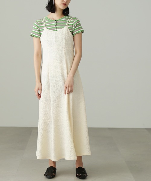 FREE'S MART（フリーズマート）の「◇[Sシリーズ対応]ワッシャーマーメイドキャミワンピース（ワンピース・レディース・ホワイト/ホワイト系その他/ブラック・SMALL/MEDIUM/X-SMALL）」の6枚目の写真