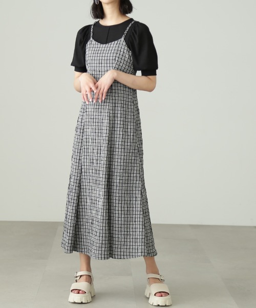 FREE'S MART（フリーズマート）の「◇[Sシリーズ対応]ワッシャーマーメイドキャミワンピース（ワンピース・レディース・ホワイト/ホワイト系その他/ブラック・SMALL/MEDIUM/X-SMALL）」の18枚目の写真