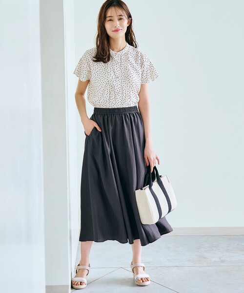 grove（グローブ）の「◆スクエアテープPP2WAYトート（トートバッグ・レディース・グレー/ベージュ系その他7/ゴールド/アイボリー・00）」の21枚目の写真