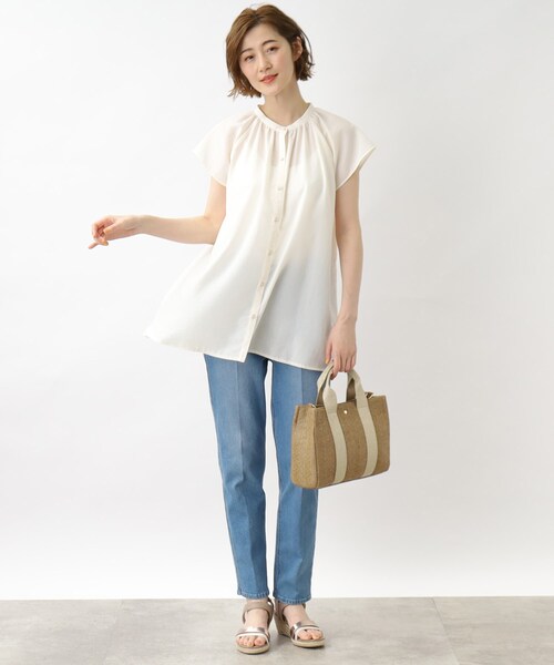 grove（グローブ）の「◆スクエアテープPP2WAYトート（トートバッグ・レディース・グレー/ベージュ系その他7/ゴールド/アイボリー・00）」の15枚目の写真