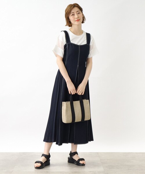 grove（グローブ）の「◆スクエアテープPP2WAYトート（トートバッグ・レディース・グレー/ベージュ系その他7/ゴールド/アイボリー・00）」の17枚目の写真