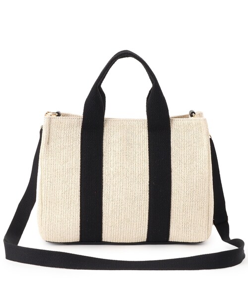 grove（グローブ）の「◆スクエアテープPP2WAYトート（トートバッグ・レディース・グレー/ベージュ系その他7/ゴールド/アイボリー・00）」の16枚目の写真