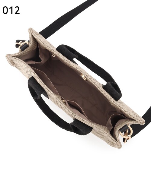 grove（グローブ）の「◆スクエアテープPP2WAYトート（トートバッグ・レディース・グレー/ベージュ系その他7/ゴールド/アイボリー・00）」の7枚目の写真