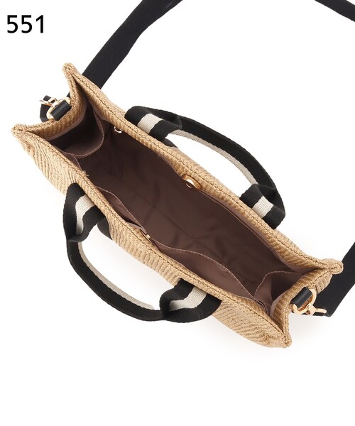 grove（グローブ）の「◆スクエアテープPP2WAYトート（トートバッグ・レディース・グレー/ベージュ系その他7/ゴールド/アイボリー・00）」の12枚目の写真