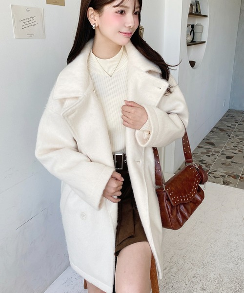 moment+（モーメントプラス）の「2WAYアレンジカラーニットシャギー