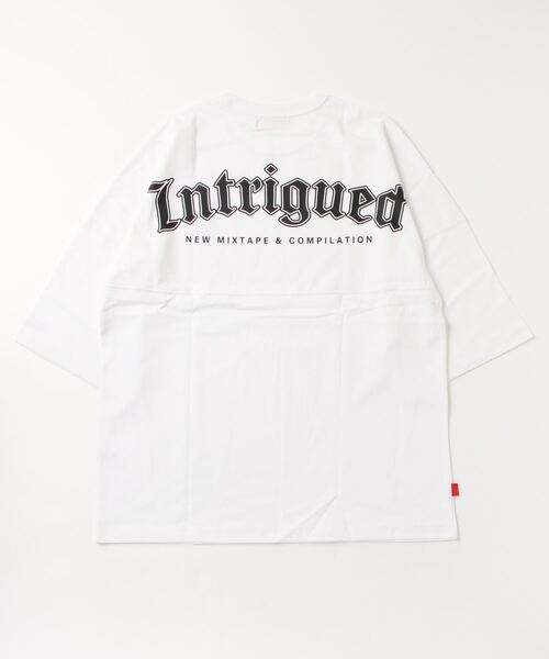 TRAP/U （トラップユー）の「バックプリント ドルマンスリーブ ビッグTシャツ / ミドルウエイト コットン天竺（Tシャツ/カットソー・メンズ・ブラック/ホワイト/オレンジ・F）」の21枚目の写真