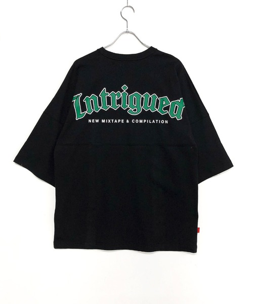 TRAP/U （トラップユー）の「バックプリント ドルマンスリーブ ビッグTシャツ / ミドルウエイト コットン天竺（Tシャツ/カットソー・メンズ・ブラック/ホワイト/オレンジ・F）」の5枚目の写真