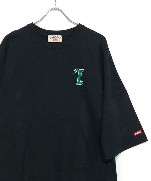 TRAP/U （トラップユー）の「バックプリント ドルマンスリーブ ビッグTシャツ / ミドルウエイト コットン天竺（Tシャツ/カットソー・メンズ・ブラック/ホワイト/オレンジ・F）」の7枚目の写真