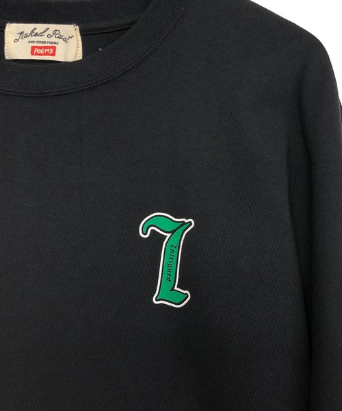 TRAP/U （トラップユー）の「バックプリント ドルマンスリーブ ビッグTシャツ / ミドルウエイト コットン天竺（Tシャツ/カットソー・メンズ・ブラック/ホワイト/オレンジ・F）」の8枚目の写真