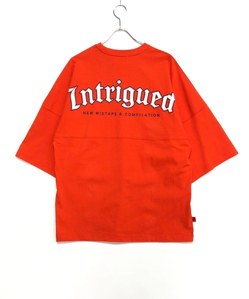 TRAP/U （トラップユー）の「バックプリント ドルマンスリーブ ビッグTシャツ / ミドルウエイト コットン天竺（Tシャツ/カットソー・メンズ・ブラック/ホワイト/オレンジ・F）」の13枚目の写真