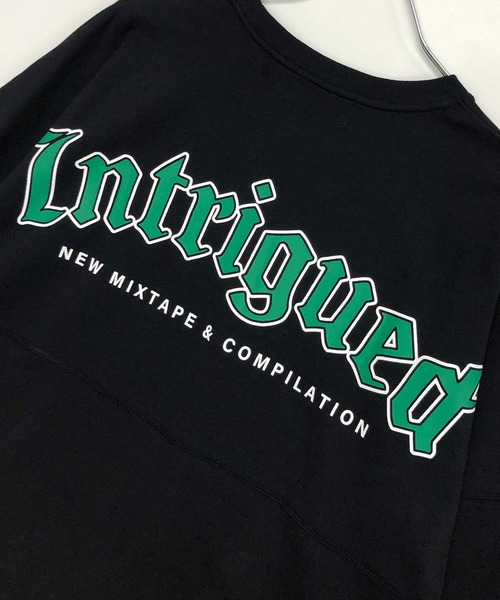 TRAP/U （トラップユー）の「バックプリント ドルマンスリーブ ビッグTシャツ / ミドルウエイト コットン天竺（Tシャツ/カットソー・メンズ・ブラック/ホワイト/オレンジ・F）」の6枚目の写真