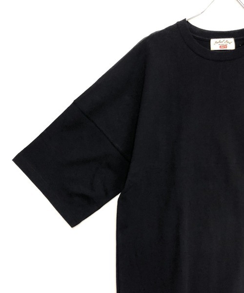 TRAP/U （トラップユー）の「バックプリント ドルマンスリーブ ビッグTシャツ / ミドルウエイト コットン天竺（Tシャツ/カットソー・メンズ・ブラック/ホワイト/オレンジ・F）」の10枚目の写真