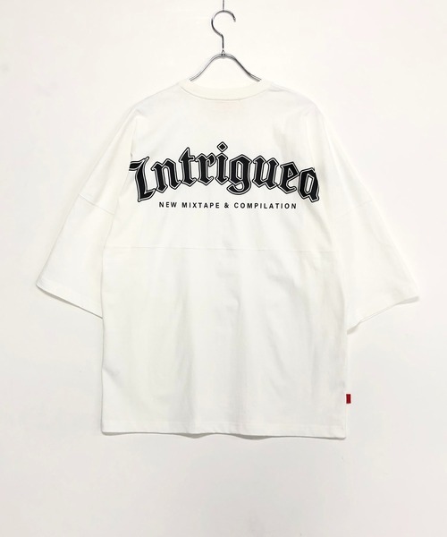 TRAP/U （トラップユー）の「バックプリント ドルマンスリーブ ビッグTシャツ / ミドルウエイト コットン天竺（Tシャツ/カットソー・メンズ・ブラック/ホワイト/オレンジ・F）」の17枚目の写真