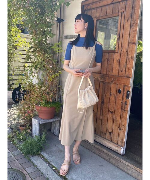 LAGUNAMOON（ラグナムーン）の「オープンショルダーニットプルオーバー（ニット/セーター・レディース・オレンジ/ブルー/アイボリー/ブラック・FREE）」の14枚目の写真