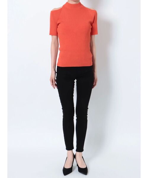 LAGUNAMOON（ラグナムーン）の「オープンショルダーニットプルオーバー（ニット/セーター・レディース・オレンジ/ブルー/アイボリー/ブラック・FREE）」の22枚目の写真