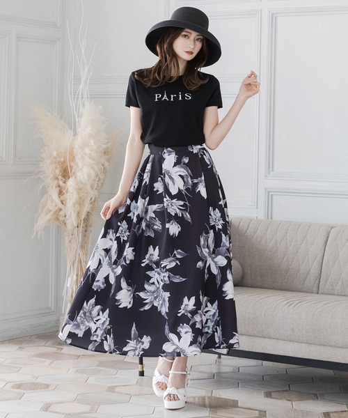 Julia Boutique(ジュリアブティック)の「Parisロゴ刺繍ニットトップス/23128(ニット/セーター・レディース・ホワイト/ピンク/ブラック・ONE)」の5枚目の写真