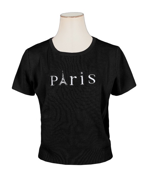 Julia Boutique(ジュリアブティック)の「Parisロゴ刺繍ニットトップス/23128(ニット/セーター・レディース・ホワイト/ピンク/ブラック・ONE)」の18枚目の写真