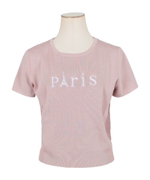 Julia Boutique(ジュリアブティック)の「Parisロゴ刺繍ニットトップス/23128(ニット/セーター・レディース・ホワイト/ピンク/ブラック・ONE)」の19枚目の写真
