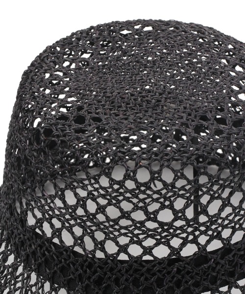 PAGEBOY（ページボーイ）の「スカシアミバケットハット（ハット・レディース・ブラック/ダークブラウン・FREE）」の10枚目の写真