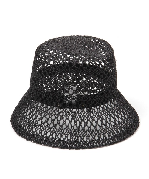 PAGEBOY（ページボーイ）の「スカシアミバケットハット（ハット・レディース・ブラック/ダークブラウン・FREE）」の8枚目の写真