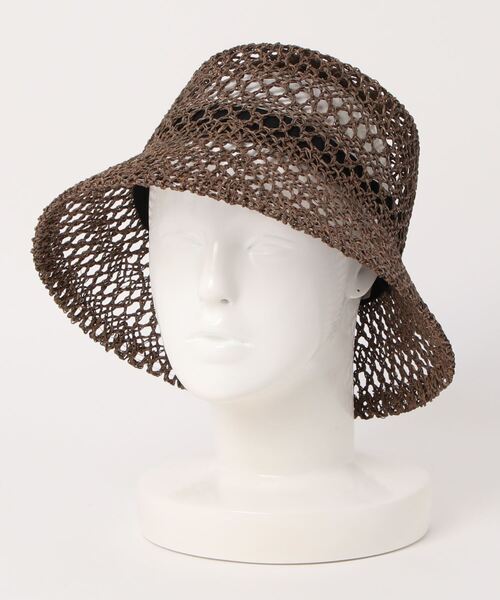 PAGEBOY（ページボーイ）の「スカシアミバケットハット（ハット・レディース・ブラック/ダークブラウン・FREE）」の20枚目の写真