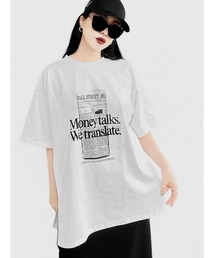 LVEU. | Journal print over T-shirt / ジャーナルプリントオーバーTシャツ（Ai select）(Tシャツ/カットソー)