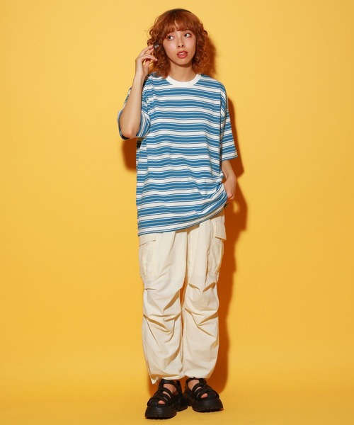 PBLIM(ページボーイリム)の「PBLIM/マルチボーダーT(Tシャツ/カットソー・レディース・ブラック系その他/ブルー系その他/ホワイト系その他・MEDIUM/LARGE)」の17枚目の写真