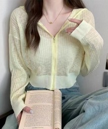 UVケア・接触冷感ショート丈カーディガン