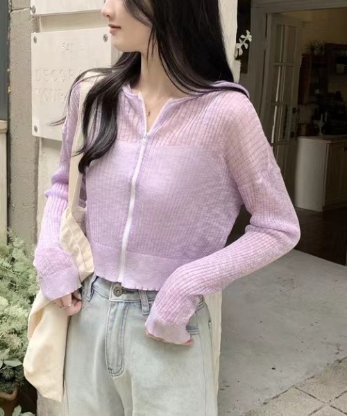 フォクシー薄ピンク ショート丈カーディガン、ボレロ フォクシー薄ピンク ショート丈カーディガン、ボレロ Cardigan