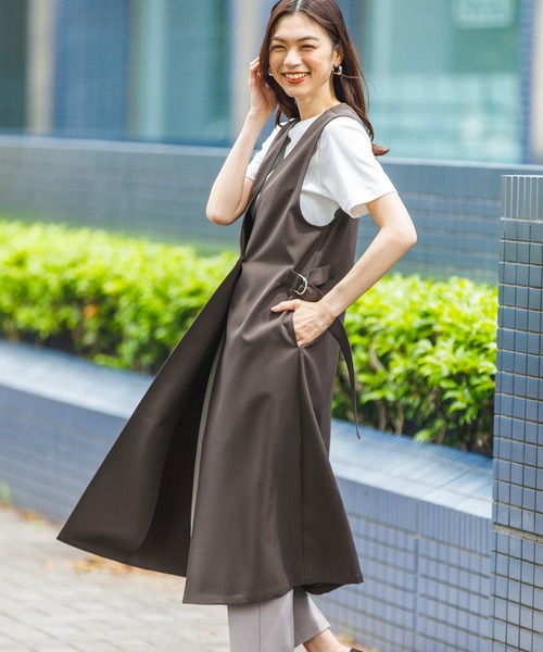 Honeys（ハニーズ）の「ジレ風ワンピース（ベスト）」 - WEAR