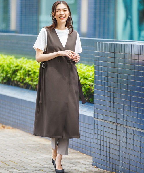 Honeys（ハニーズ）の「ジレ風ワンピース（ベスト）」 - WEAR