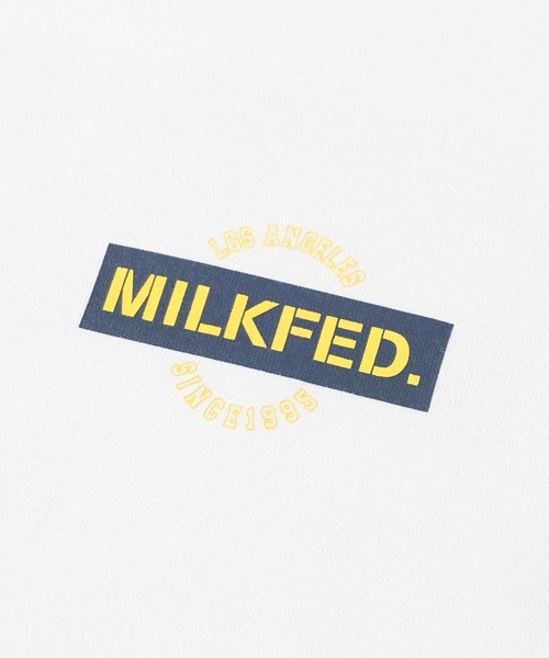 MILKFED.（ミルクフェド）の「STENCIL BOX WIDE L/S TEE（Tシャツ/カットソー・レディース・ライトブルー/ホワイト/ブラック/ピンク・L/M）」の12枚目の写真