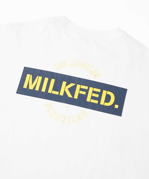 MILKFED.（ミルクフェド）の「STENCIL BOX WIDE L/S TEE（Tシャツ/カットソー・レディース・ライトブルー/ホワイト/ブラック/ピンク・L/M）」の15枚目の写真