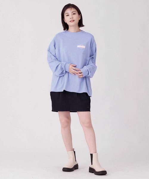 MILKFED.（ミルクフェド）の「STENCIL BOX WIDE L/S TEE（Tシャツ/カットソー・レディース・ライトブルー/ホワイト/ブラック/ピンク・L/M）」の19枚目の写真