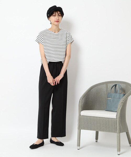 SHOO・LA・RUE（シューラルー）の「◆【高レビュー】洗えてサラサラ スクエアニットパンプス（パンプス・レディース・ブラウン系/レッド系1/ブルー/サンドベージュ/ブラック/キャメル/マスタード/ベージュ系その他6/ベージュ系その他2/ピンク系7/ブラック系2/イエロー系2/ブルー系その他4・25/45/35）」の18枚目の写真