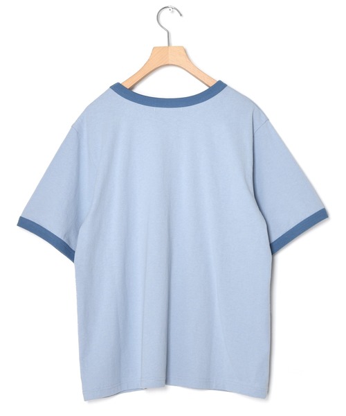 Alley by w closet（アリーバイダブルクローゼット）の「【Alley】うさぎプリントリンガーT（Tシャツ/カットソー・レディース・ベージュ/ピンク/ブルー/スミクロ・FREE）」の12枚目の写真