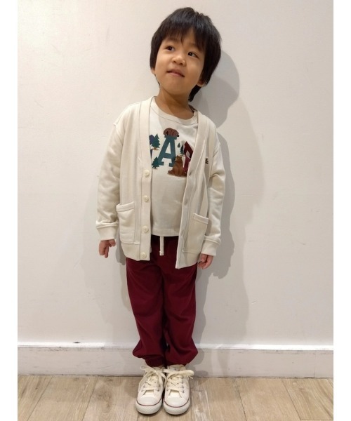 GAP（ギャップ）の「スウェットVネックカーディガン (ベビー)（カーディガン/ボレロ・キッズ・ライトグレー/ネイビー/ベージュ・6-12M/12-18M/18-24M/2 YRS/3 YRS/5 YRS/4 YRS/3-6M）」の8枚目の写真