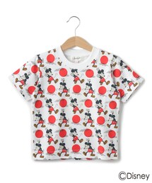 Dessin（デッサン）の「【Disney】ミッキーマウス/ジャパニーズモダンプリントTシャツ<100～140＞（Tシャツ/カットソー）」