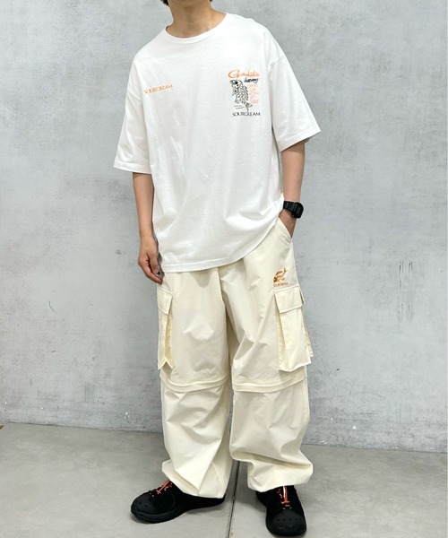 Sourcream(サワークリーム)の「【Gamakatsu×Sourcream】フィッシュボーンビッグTEE(Tシャツ/カットソー・メンズ・ブラック/ホワイト・FREE)」の3枚目の写真