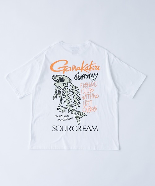Sourcream(サワークリーム)の「【Gamakatsu×Sourcream】フィッシュボーンビッグTEE(Tシャツ/カットソー・メンズ・ブラック/ホワイト・FREE)」の15枚目の写真