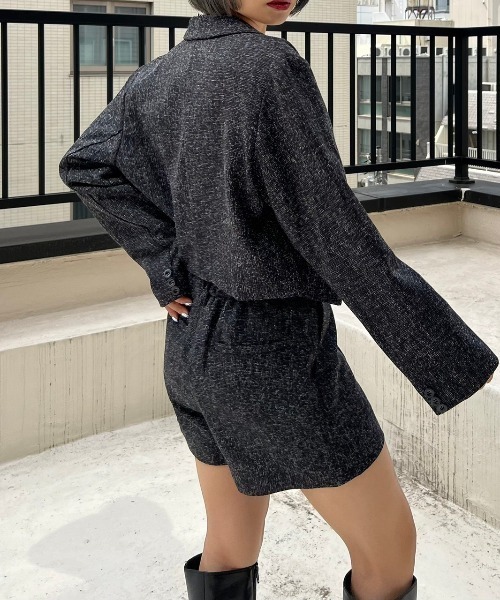 PAGEBOY（ページボーイ）の「ツイードショートジャケット（テーラードジャケット・レディース・オフホワイト/ブラック・FREE）」の12枚目の写真