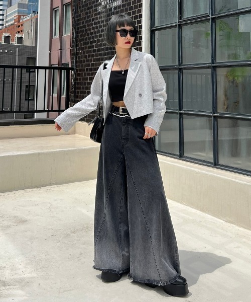 PAGEBOY（ページボーイ）の「ツイードショートジャケット（テーラードジャケット・レディース・オフホワイト/ブラック・FREE）」の8枚目の写真