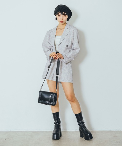 PAGEBOY（ページボーイ）の「ツイードショートジャケット（テーラードジャケット・レディース・オフホワイト/ブラック・FREE）」の20枚目の写真