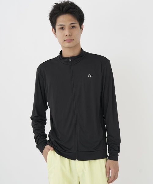 Ocean Pacific（オーシャンパシフィック）の「【OP:オーピー】スタンドラッシュガード　水着（ラッシュガード・メンズ・ホワイト/ブラック・X-LARGE/LARGE/MEDIUM）」の2枚目の写真